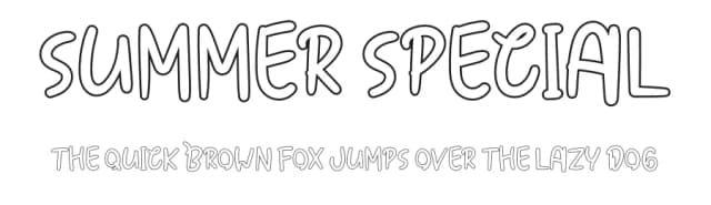 Summer Special by K_IN Studio — Script Handwritten Font