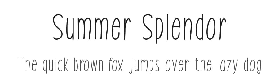 Summer Splendor by Md Shohail Bhuian — Script Handwritten Font