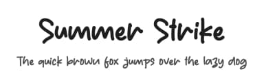 Summer Strike by Letterafa Studio — Script Handwritten Font — thumbnail 1