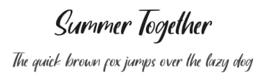 Summer Together by FatmaStudio — Script Handwritten Font — thumbnail 1