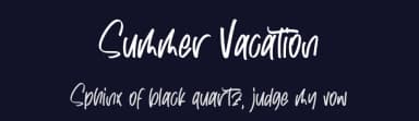Summer Vacation by Hatf Type — Script Handwritten Font — thumbnail 2