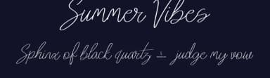 Summer Vibes by JSH creates — Script Handwritten Font — thumbnail 2