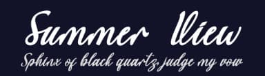 Summer  View by Yoga Letter — Script Handwritten Font — thumbnail 2
