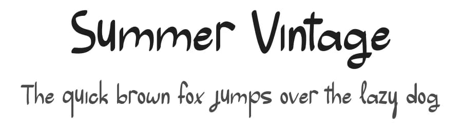 Summer Vintage by Roni Studio — Script Handwritten Font — preview 1