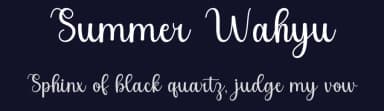 Summer Wahyu by Wahyu Studio — Script Handwritten Font — thumbnail 2