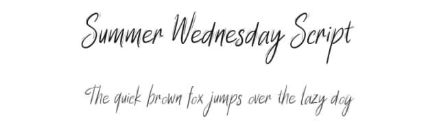 Summer Wednesday Script by Patria Ari Typestudio — Script Handwritten Font