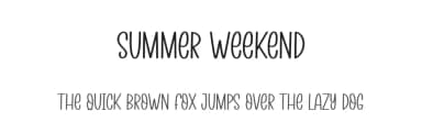Summer Weekend by Andi Moz — Script Handwritten Font — thumbnail 1