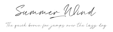 Summer Wind by Khurasan — Script Handwritten Font — thumbnail 1