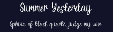 Summer Yesterday by Rvandtype — Script Handwritten Font — thumbnail 2