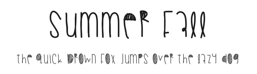 Summer Fall by Des Gomez — Script Handwritten Font