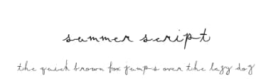 Summer Script by Xerographer Fonts — Script Handwritten Font — thumbnail 1