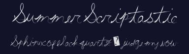 Summer Scriptastic by Xerographer Fonts — Script Handwritten Font — thumbnail 2