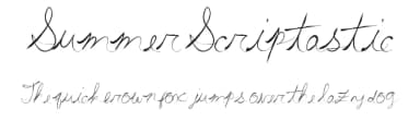 Summer Scriptastic by Xerographer Fonts — Script Handwritten Font — thumbnail 1