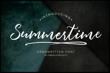 Summertime Script Font by fargunstudio — Script Handwritten Font — thumbnail 1