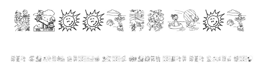 Summertime by Ding Bang — Dingbats Font