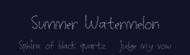 Summer Watermelon by Xerographer Fonts — Script Handwritten Font — thumbnail 2
