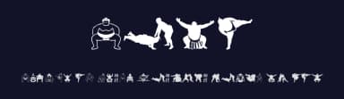 Sumo by Woodcutter — Dingbats Font — thumbnail 2