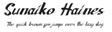 Sunaiko Haines by Edric Studio — Script Handwritten Font — thumbnail 1