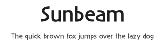 Sunbeam by Kustomtype — Sans Serif Font