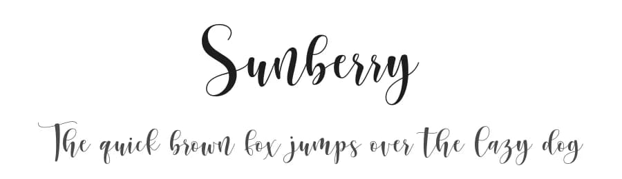 Sunberry by Ef Studio — Script Handwritten Font