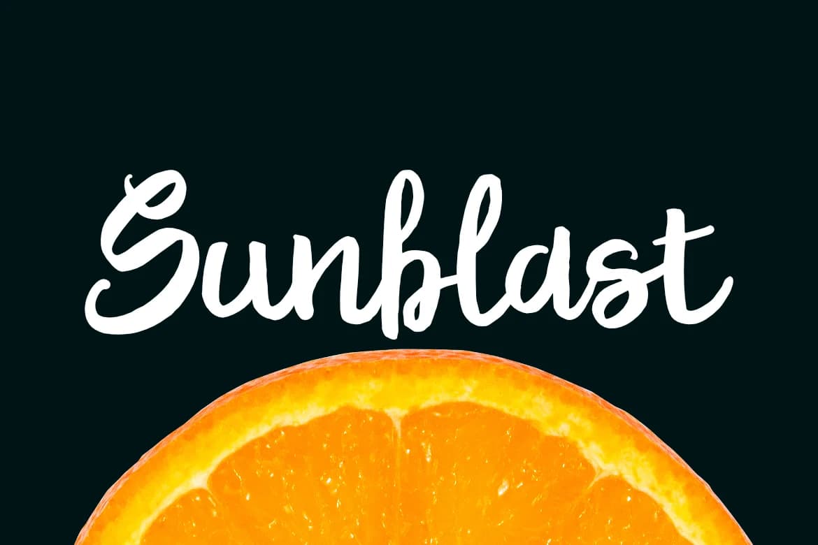 Sunblast Font by LebahStudio — Script Handwritten Font