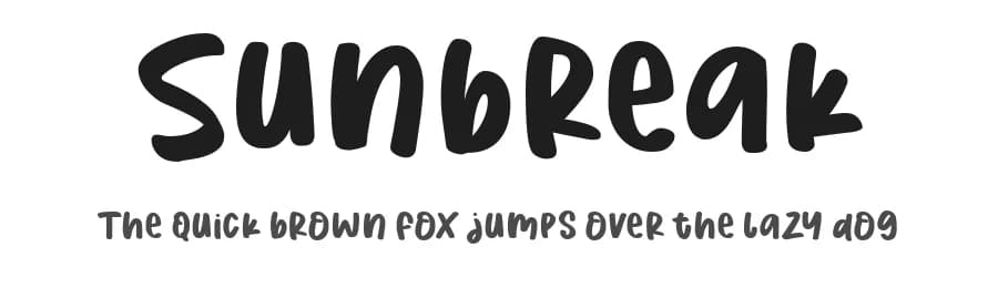 Sunbreak by olivetype — Script Handwritten Font