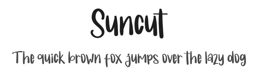 Suncut by Inermedia Studio — Script Handwritten Font