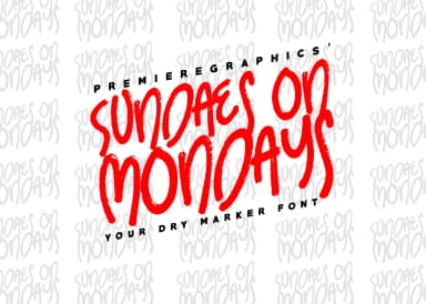 Sundaes on Mondays Font by Ryn Pojas — Script Handwritten Font — thumbnail 1