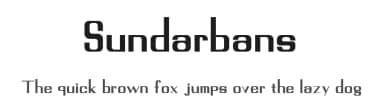 Sundarbans by Mohammad Arafin — Sans Serif Font — thumbnail 1