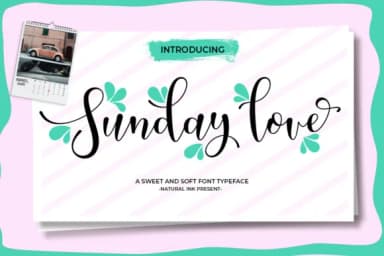 Sunday Love Font by Natural Ink — Script Handwritten Font — thumbnail 1
