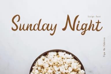Sunday Night Script Font by Giant Design — Script Handwritten Font — thumbnail 1