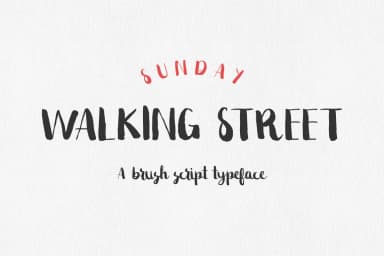 Sunday Walking Street Font by paramajandesign — Script Handwritten Font — thumbnail 1