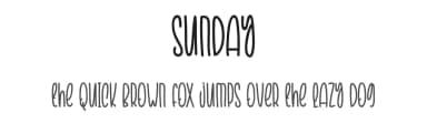 Sunday by Scratchones — Script Handwritten Font — thumbnail 1