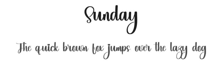 Sunday by Inermedia Studio — Script Handwritten Font
