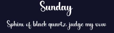 Sunday by Harlek Studio — Script Handwritten Font — thumbnail 2
