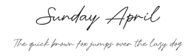 Sunday April by Khurasan — Script Handwritten Font — thumbnail 1