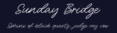 Sunday Bridge by Letterative Studio — Script Handwritten Font — thumbnail 2