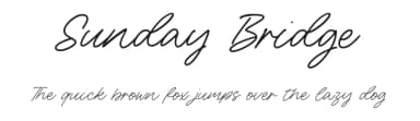 Sunday Bridge by Letterative Studio — Script Handwritten Font — thumbnail 1