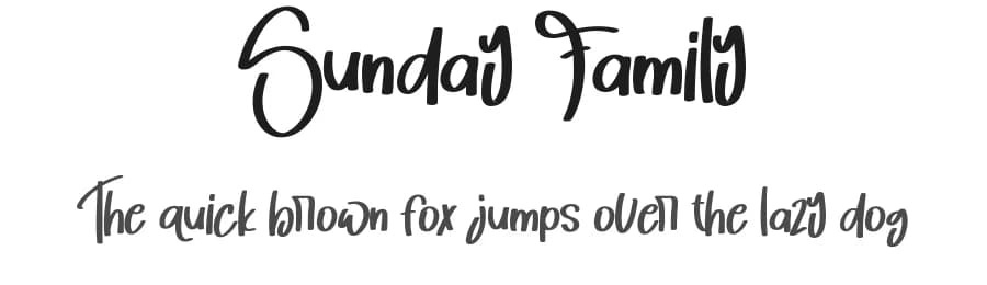 Sunday Family by Gado Gado — Script Handwritten Font — preview 1