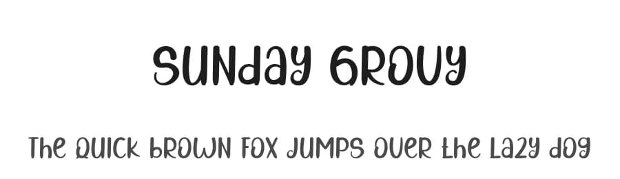 Sunday Grovy by Etik Fatimah — Script Handwritten Font