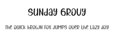 Sunday Grovy by Etik Fatimah — Script Handwritten Font — thumbnail 1