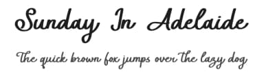 Sunday In Adelaide by ReyreyBlue — Script Handwritten Font — thumbnail 1
