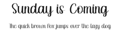 Sunday is Coming by Kateeng Ciu — Script Handwritten Font — thumbnail 1