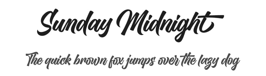 Sunday Midnight by Subectype & Orenari — Script Handwritten Font