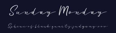 Sunday Monday by AminMario — Script Handwritten Font — thumbnail 2