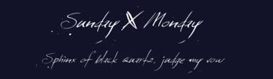 Sunday & Monday by Hanoded — Script Handwritten Font — thumbnail 2