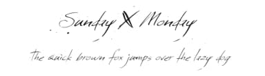 Sunday & Monday by Hanoded — Script Handwritten Font — thumbnail 1