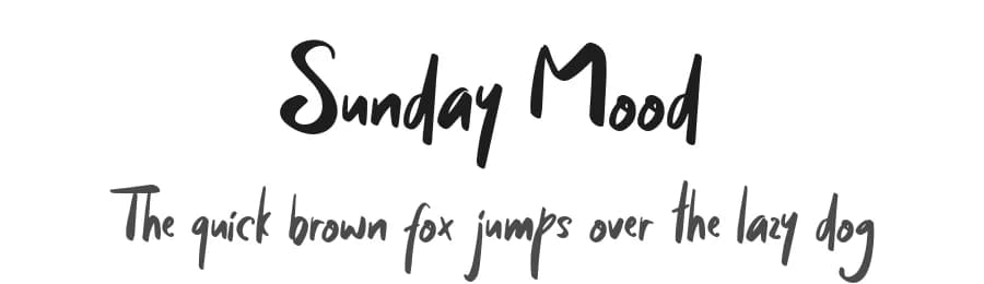 Sunday Mood by Subectype & Orenari — Script Handwritten Font — preview 1