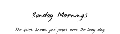 Sunday Mornings by Zansari — Script Handwritten Font — thumbnail 1