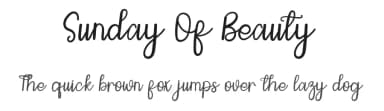 Sunday Of Beauty by Inermedia Studio — Script Handwritten Font — thumbnail 1
